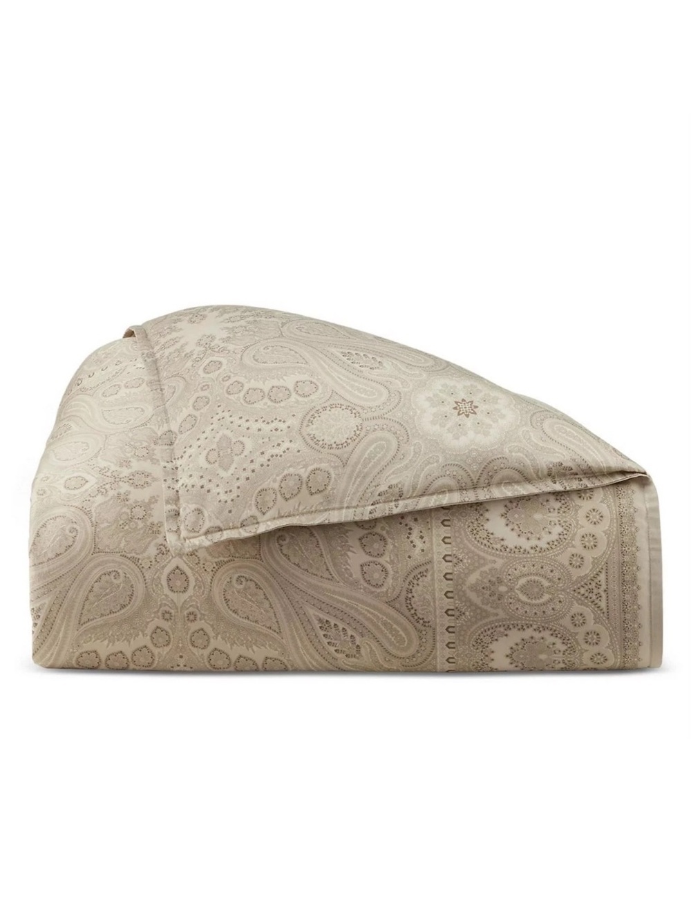 Ralph Lauren Queen Beaumont Paisley Cotton Comforter 94” x 96” Stone NWT $550 - Picture 10 of 15